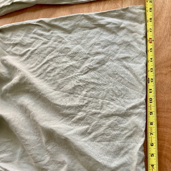 Quince European Linen King Sham Pillow Set (2) Light Grey - Picture 5 of 8